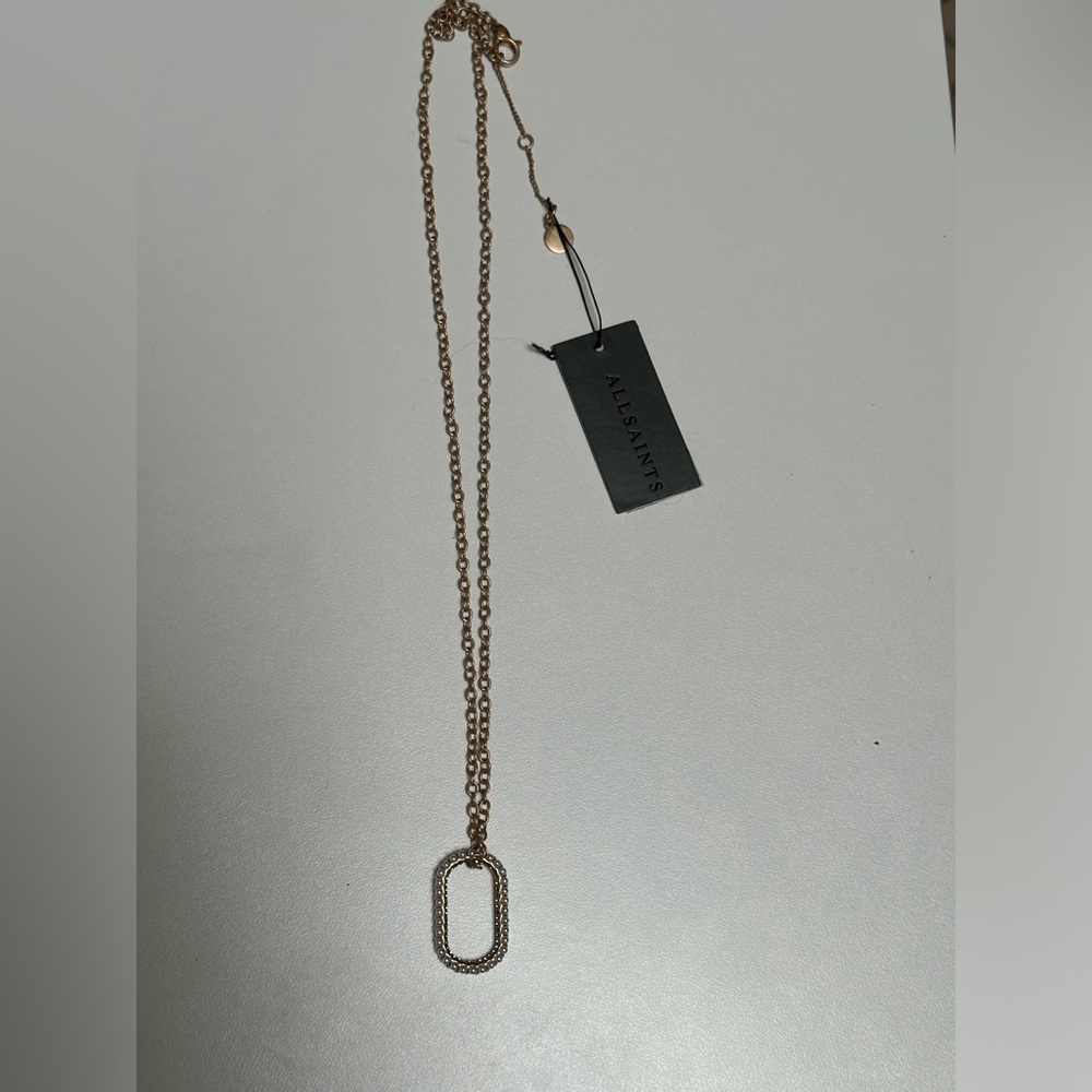All Saints pearl circular necklace never worn with the tags still on - Picture 2 of 2